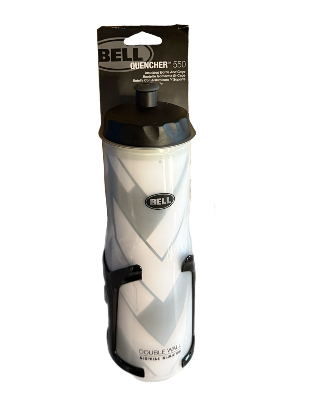 Bell Quencher 550 Insulated Water Bottle & Bike Cage Set 20 oz Cycling Bicycle H